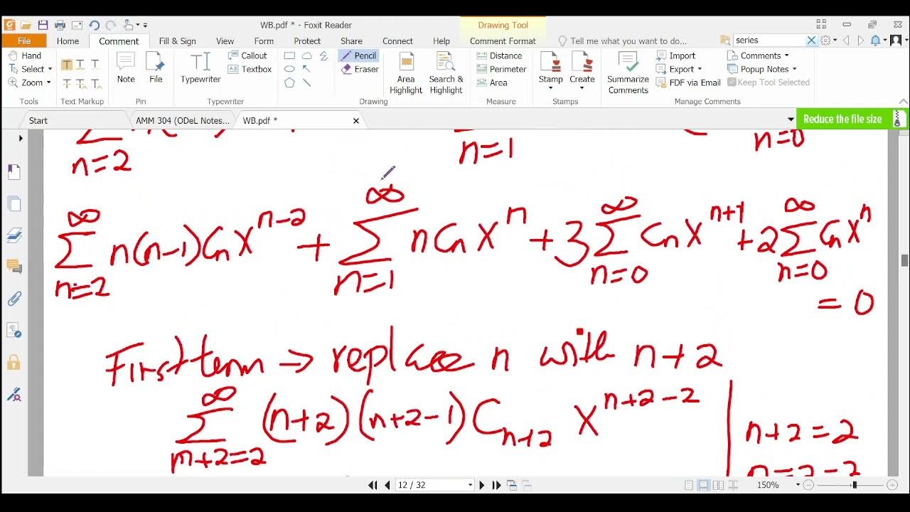 Series Solution of Ordinary Differential Equations YouTube