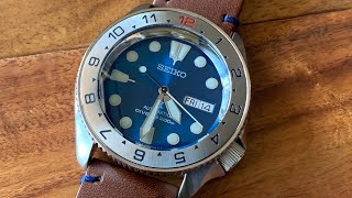 Seiko skx mod blue lagoon 12 hour - YouTube