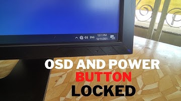VIEW SONIC MONITOR OSD AND POWER BUTTON LOCKED 22"