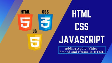 04 Learn HTML, CSS and JavaScript - Adding Audio, Video, Embed and Iframe in HTML