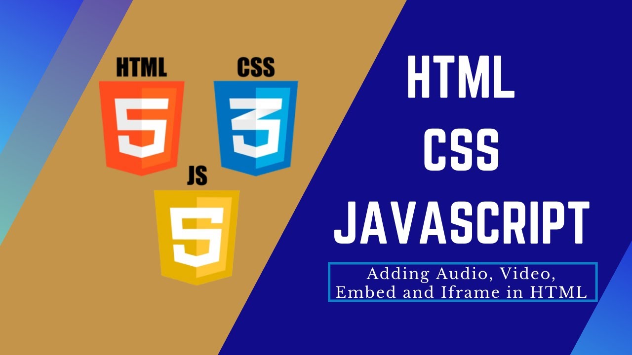 04 Learn HTML, CSS and JavaScript - Adding Audio, Video, Embed and ...