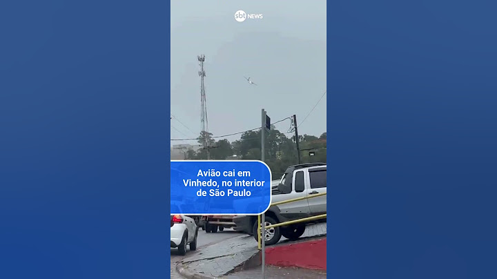 Avião cai em Vinhedo, no interior de São Paulo