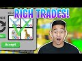 TRADING RICH PEOPLE (Adopt Me Roblox)