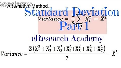 Standard Deviation in Individual Series