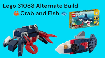 Lego 31088 Alternate Build Crab and Fish Tutorial