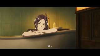 Bath scene in Violet Evergarden, Eternity and the Auto Memory Doll / Eien to Jidou Shuki Ningyou