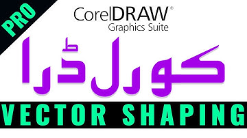 Vector Shaping CorelDRAW Graphics Suite 2018 - Pro Series - Explained in Urdu - Hindi