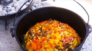 EASY DUTCH OVEN QUESADILLA PIE - EASY DUTCH OVEN RECIPE