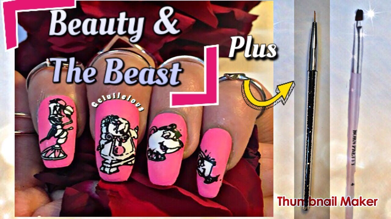 Beauty & The Beast | Nail Art | Born Pretty Brushes Review