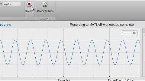 Automate Data Acquisition in MATLAB Using the Analog Input Recorder App