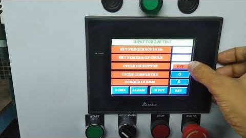 Steering column testing machine controls