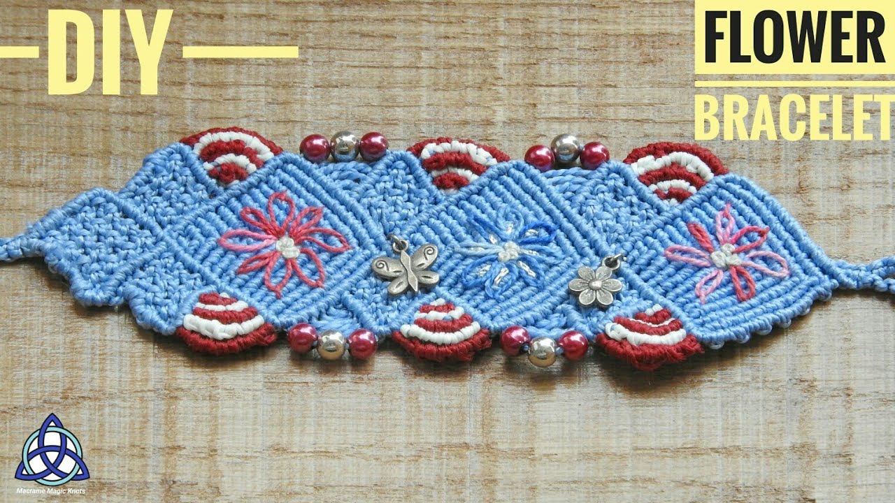 Micro Macrame Sky Bracelet DIY ♥ - YouTube