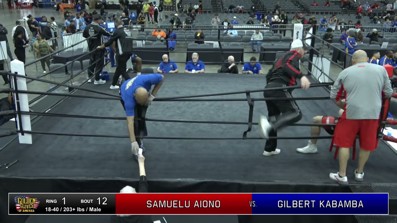 GILBERT KABAMBA vs. SAMUELU AIONO | National Golden Gloves of America Detroit, Michigan 14 May 2024