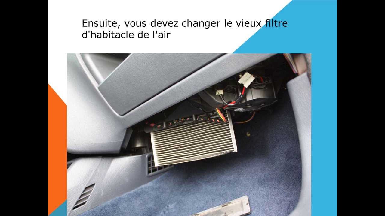 Comment changer filtre habitacle berlingo 1.6 hdi