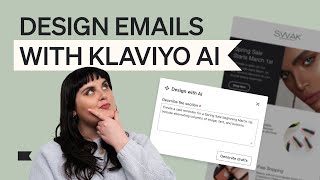 Use Klaviyo AI to generate email content
