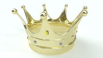 AutoCAD 3D Modeling Training Gold Crown 3D Model - QasimCAD