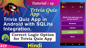 How to make Quiz App in Android Studio | Quiz App in Android with Room | Correct Score Logic Part 19