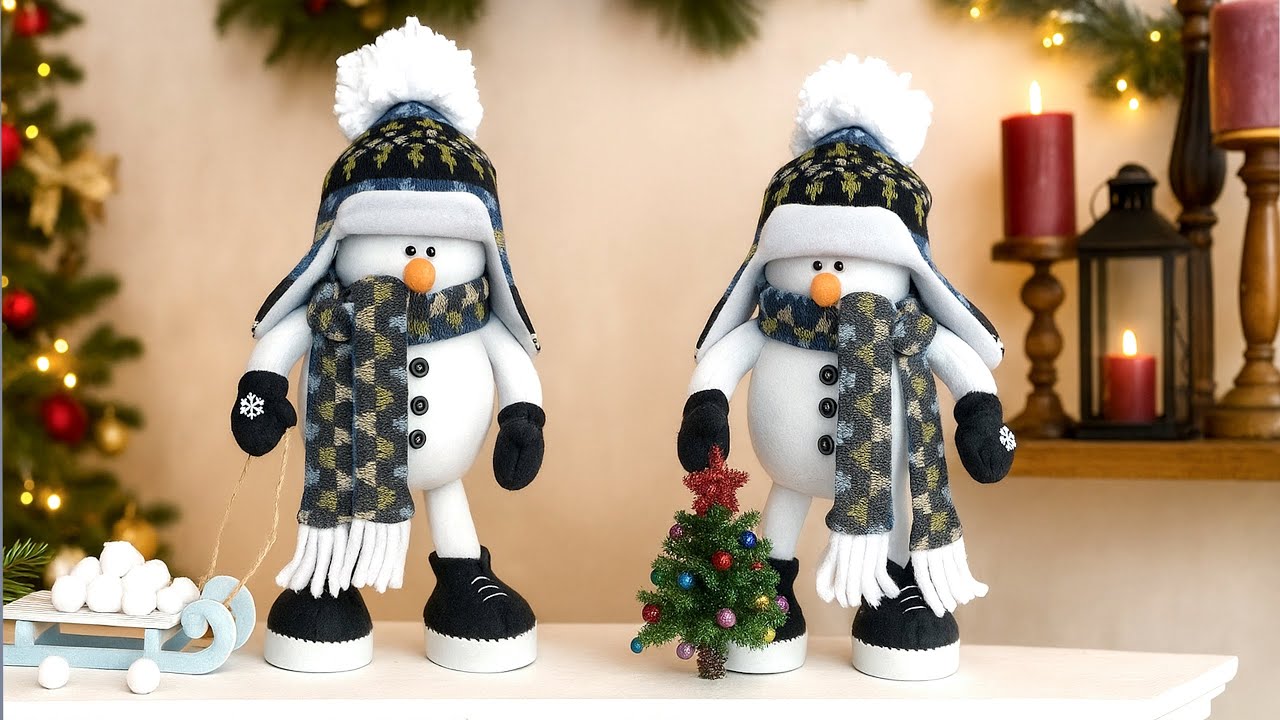 Snowman. DIY Winter Wonderland: Stitching a Cozy Snowman with Exclusive Etsy Templates! 🛒❤️