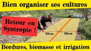 Bien organiser ses cultures. Bordures, biomasse et irrigation... Retour en Syntropie !