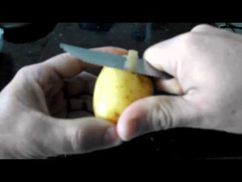Como descascar batatas