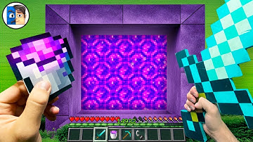 Minecraft in Real Life POV - Realistic NETHER PORTAL in Realistic Minecraft 創世神第一人稱真人版