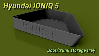 Hyundai Ioniq 5 custom 3D-printed boot/trunk tray