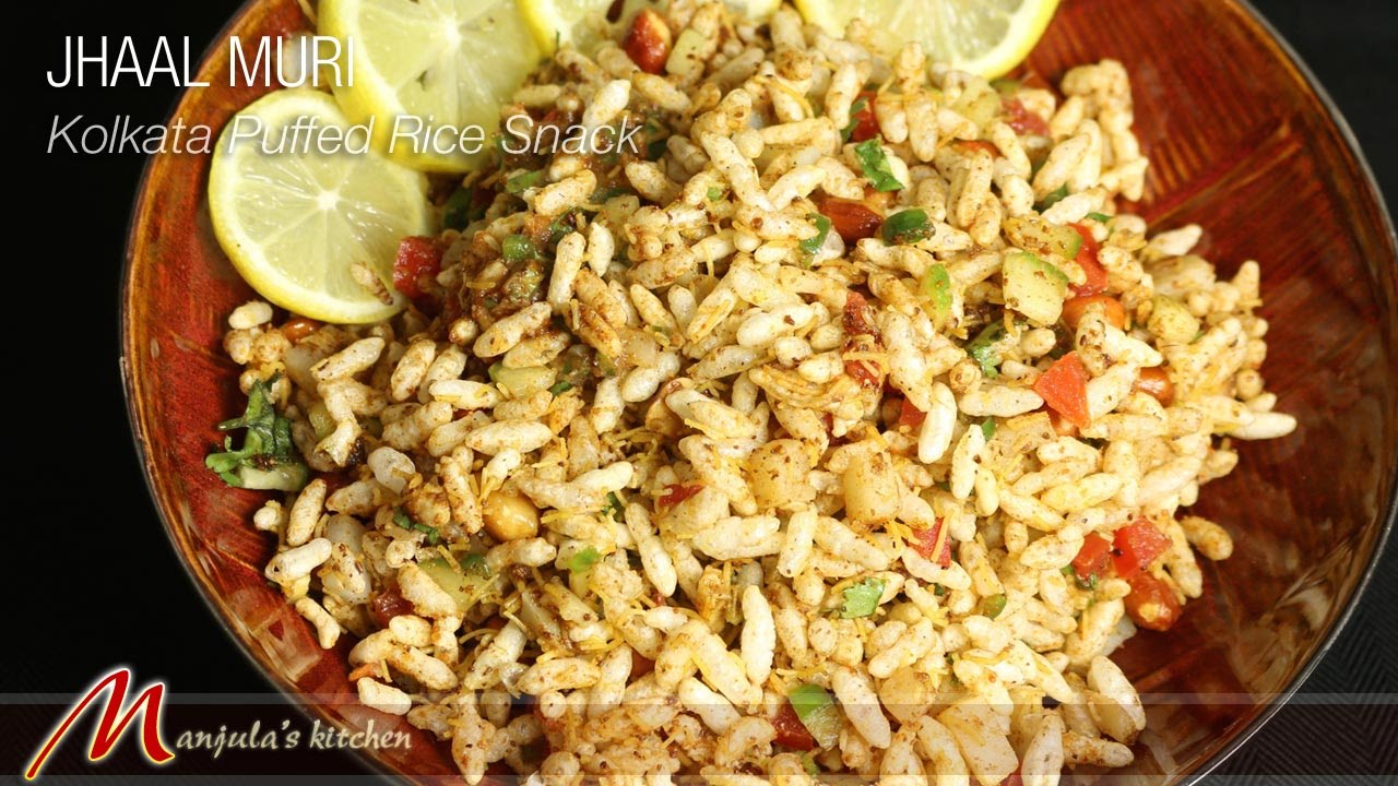 Jhaal Muri - Kolkata Puffed Rice Snack Recipe by Manjula | Manjula