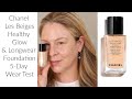 New Chanel Les Beiges Healthy Glow Foundation 5 Day Wear Test Mature, Normal to Dry and/or Sensitive