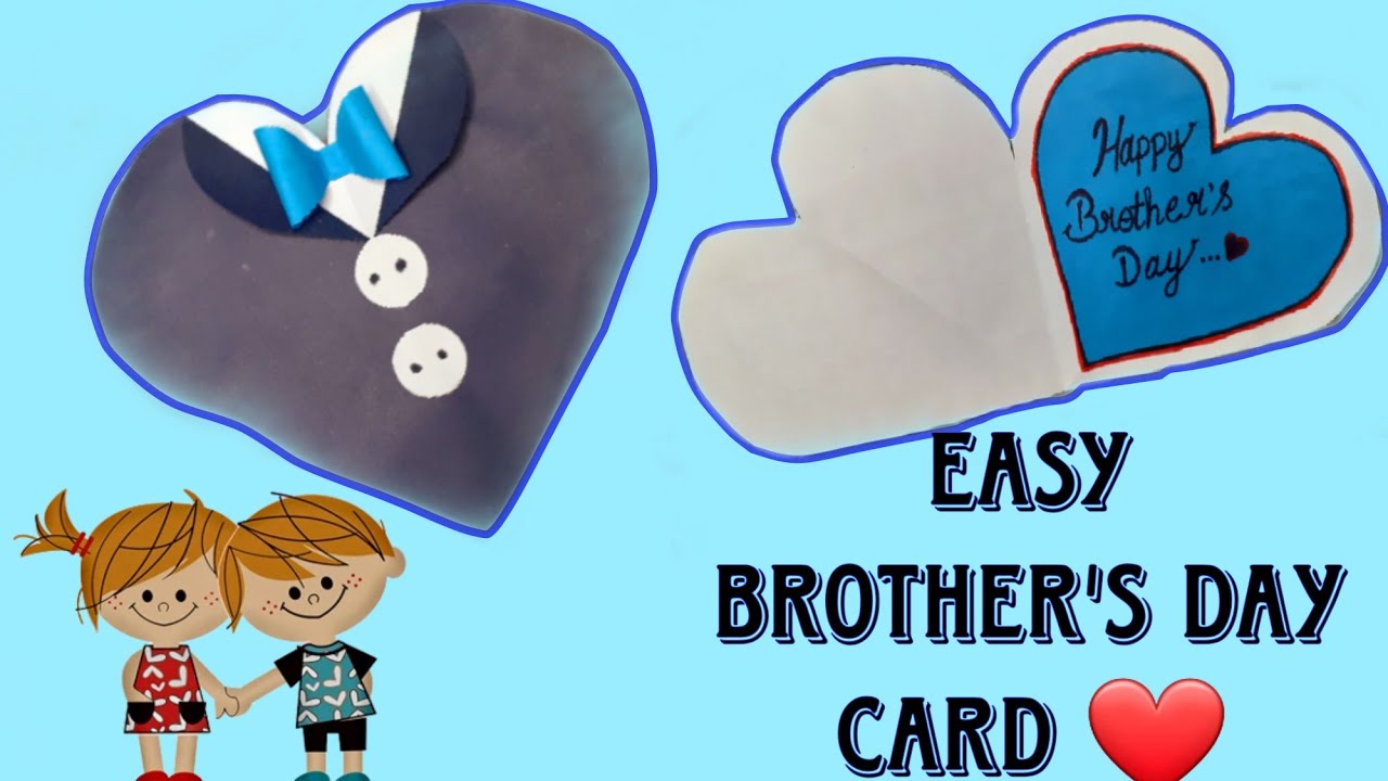 Easy and beautiful Card for Brother's day How to make brother's day