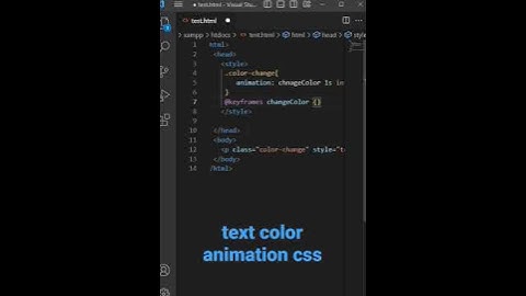 Text colour animation || text color animation css  || HTML CSS