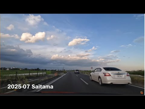 🚗☀️埼玉ドライブ- 車載、 羽生市、国道125,122号  2025年7月 #4K #japan #saitama #driving #roadnoise