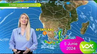 5 Junie 2024 | Vox Weervoorspelling by Vox Weather 14,666 views 2 days ago 4 minutes, 9 seconds