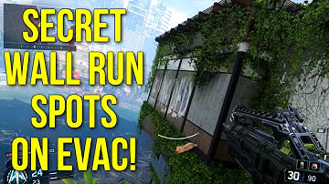 Black Ops 3: SECRET WALL RUN SPOTS ON EVAC! (Amazing Mobility Tactics)
