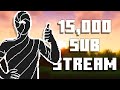 15000 subscriber thank you stream  minecraft beta modded  come say hi