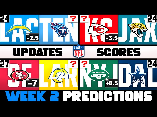 N.F.L. Week 2 Predictions: Our Picks Against the Spread - The New