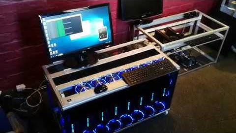 Custom Nvidia 1080Ti Hybrid CryptoCurrency Mining Rig with 8 Cards from Mega Mining