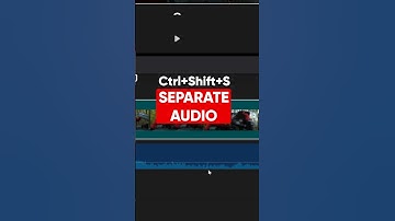 Separate audio from video in  Capcut