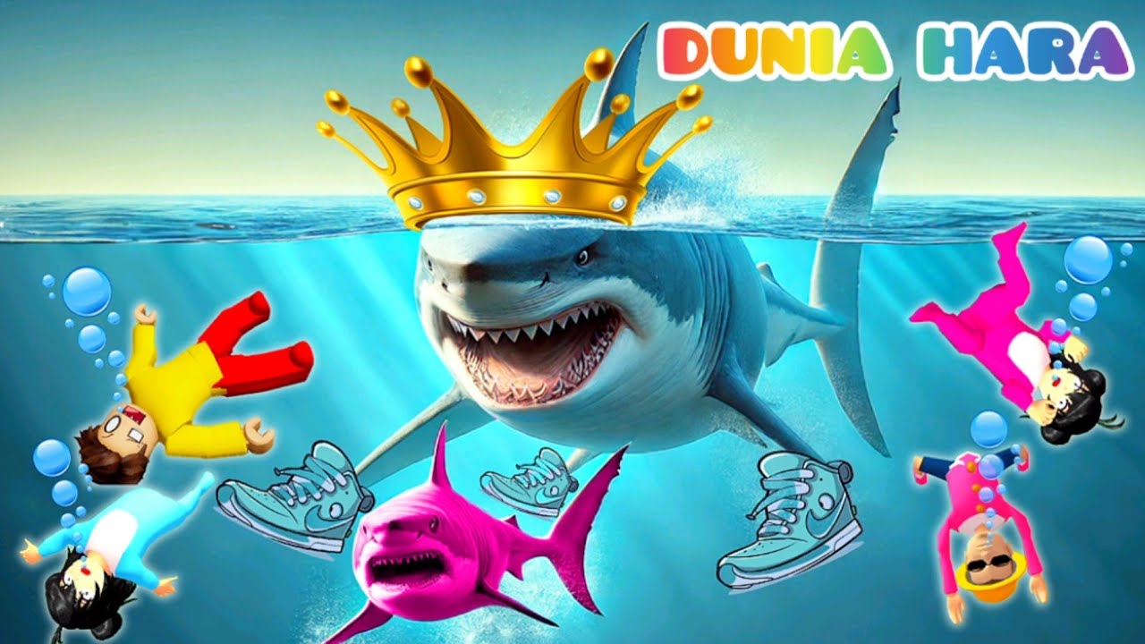 Yuta Jadi Raja Hiu Makan TomTom Baby Celine 😱| Baby Hara Kasih Dagingnya Dimakan Yuta 🤣| Dunia Hara