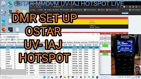 OSTAR-MMDVM UV-IAJ DMR Set Up - SELF CARE