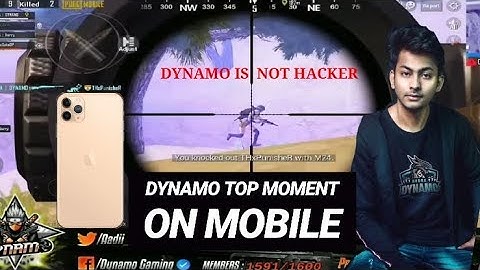 DYNAMO IS NOT HACKER TOP 5 MOMENT ON MOBILE I PUBGMOBILE