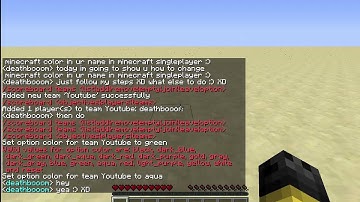 Minecraft How To Change Your Minecraft NickName Color In SinglePlayer