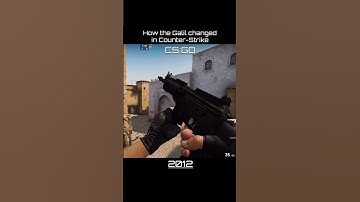 How Galil changed in Counter Strike #cs #cs16 #cssource #csgo #cs2 #cshistory #retrogaming