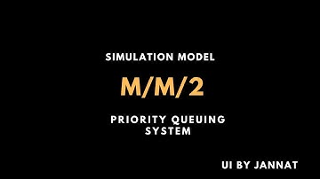 Simulating the M/M/2 Priority Queuing System