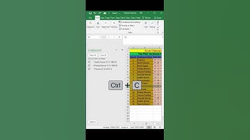 Excel Time Saving Trick: Excel Clipboard.#shorts, #Clipboard , #excel, #copy ,#paste