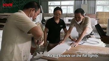 How Solid Surface Sheets Slabs Jointed Seamless KKR Sanitary Ware Supplier Shows