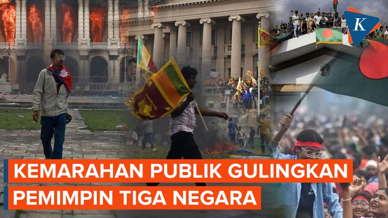 Catatan Gelombang Demonstrasi yang Tumbangkan Tiga Pemimpin Negara