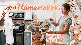 Homemaking Day in the Life: Spring decor, favorite recipes + an exciting haul! | Mennonite Mom Life