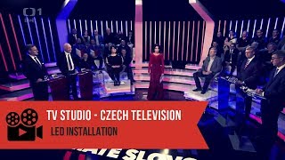 LED Strip Studio - TV Studio Installation - Mate Slovo