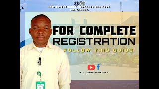 COMPLETE REGISTRATION GUIDE FOR ND/HND AND DEGREE NEW STUDENTS