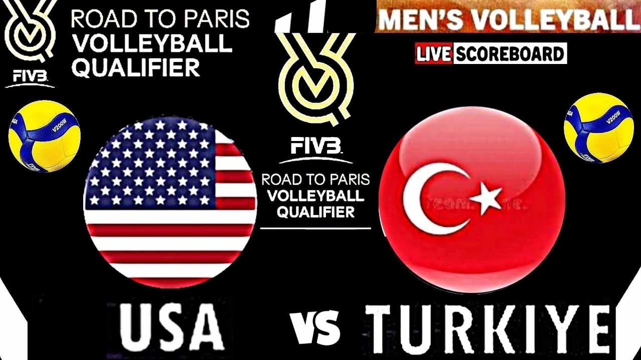 USA vs TURKEY PARIS 2025 WOMEN'S VOLLEYBALL OLYMPIC QUALIFIER